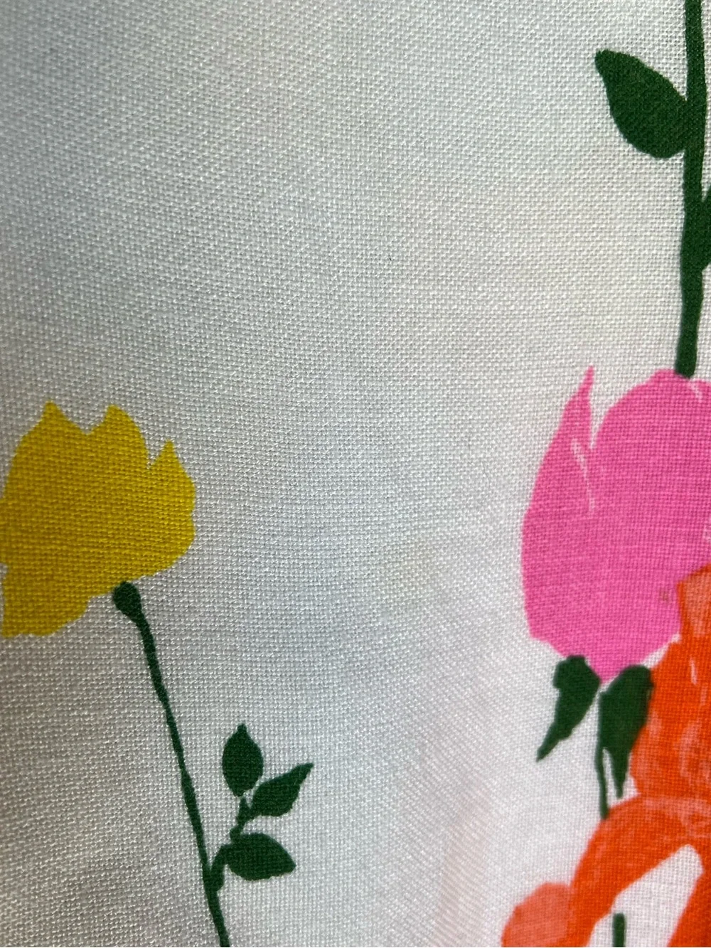 Vintage Julie Miller Floral Linen Sheath Dress